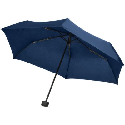 Зонт складной Mini Hit Flach, темно-синий, изображение 1