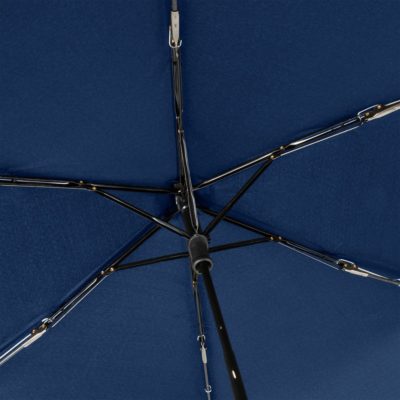 Зонт складной Mini Hit Flach, темно-синий, изображение 2