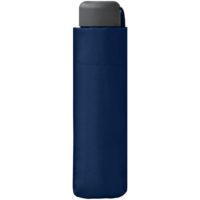 Зонт складной Mini Hit Flach, темно-синий, изображение 5
