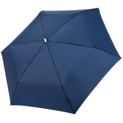 Зонт складной Fiber Alu Flach, темно-синий, изображение 1