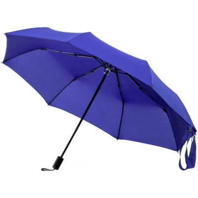 Зонт-сумка складной Stash, синий, изображение 2