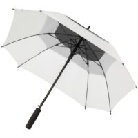 Квадратный зонт-трость Octagon, черный с белым, изображение 2