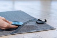 Полотенце-коврик для йоги Zen, синее, изображение 6