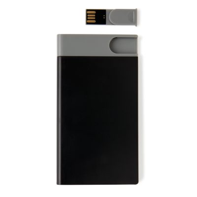 Зарядное устройство с USB–флешкой на 8 ГБ, 2500 mAh, черный — P324.701_5, изображение 5