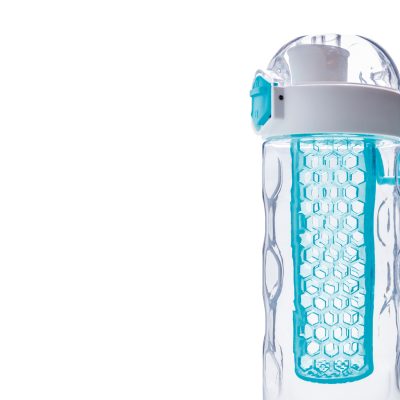 Герметичная бутылка для воды с контейнером для фруктов Honeycomb, бирюзовый — P436.265_5, изображение 8