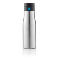 Бутылка для воды Aqua, серебряная — P436.882_5, изображение 1
