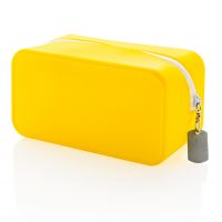 Непромокаемая силиконовая косметичка, желтая — P703.036_5, изображение 1