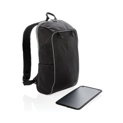 Походный рюкзак с солнечной батареей, черный, изображение 5