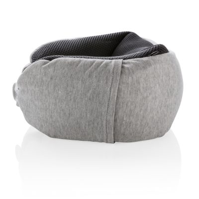 Подушка для путешествий Deluxe  с наполнителем Microbead, серый, изображение 2