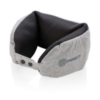 Подушка для путешествий Deluxe  с наполнителем Microbead, серый, изображение 3