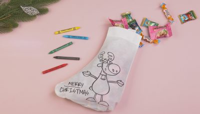 Мешок-раскраска «Merry christmas» с восковыми мелками, изображение 3