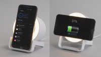 Bluetooth колонка-подставка «Smart Sound» с беспроводным (10W) зарядным устройством и подсветкой, изображение 4