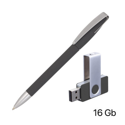 Набор ручка + флеш-карта 16Гб в футляре — 70070-3/16GB_7, изображение 2
