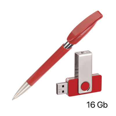 Набор ручка + флеш-карта 16Гб в футляре — 70085-4/16Gb_7, изображение 2