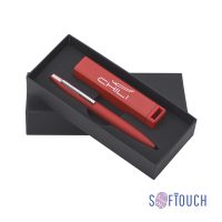 Набор ручка + зарядное устройство 2800 mAh в футляре, покрытие soft touch, изображение 1