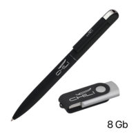 Набор ручка + флеш-карта 8 Гб в футляре, покрытие soft touch — 6913-3S/8Gb_7, изображение 2