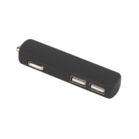 Автомобильное зарядное устройство «Slam» с 2-мя разъёмами USB, покрытие soft touch — 6912-3_7, изображение 2
