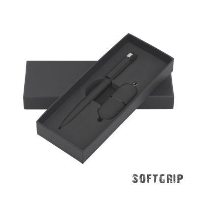 Набор ручка + флеш-карта 16 Гб в футляре, покрытие soft grip — 8851-3_7, изображение 1