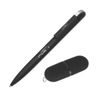 Набор ручка + флеш-карта 16 Гб в футляре, покрытие soft grip — 8851-3_7, изображение 2