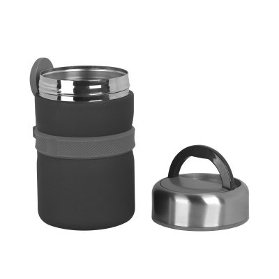 Термос с контейнерами и приборами для ланча, покрытие soft touch, изображение 4