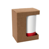 Коробка для кружки 26700, размер 11,9х8,6х15,2 см, микрогофрокартон, коричневый, изображение 1