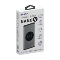 Универсальный аккумулятор NANO V Silver 5000 мАч, с беспроводной зарядкой в алюминиевом корпусе — 36701/47_1, изображение 3