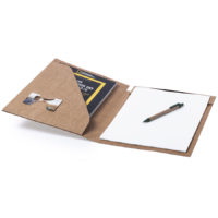 Папка BLOGUER A4 с бумажным блоком и ручкой, рециклированый картон, изображение 2