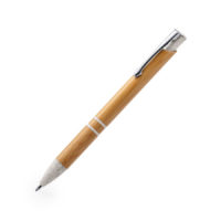 LETTEK, ручка шариковая, бамбук, пластик с пшеничным волокном, металл, изображение 1