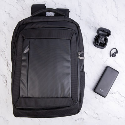 Набор подарочный BLACKANDGO: рюкзак, универсальный аккумулятор, наушники беспроводные, изображение 1