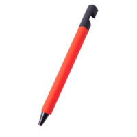 N5 soft, ручка шариковая, красный/черный, пластик,soft-touch, подставка для смартфона — 27201/08_1, изображение 2