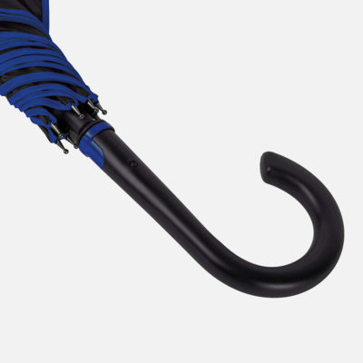 Зонт-трость BACK TO BLACK, пластиковая ручка, полуавтомат — 7432/24_1, изображение 4