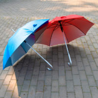 Зонт-трость SILVER, пластиковая ручка, полуавтомат — 8100/26_1, изображение 7