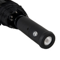 Зонт складной PRESTON с ручкой-фонариком, полуавтомат, изображение 3