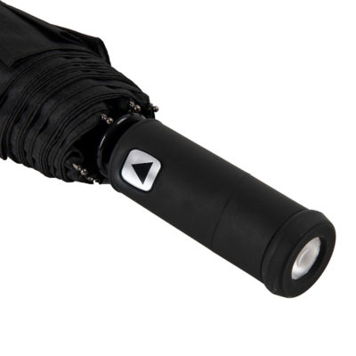 Зонт складной PRESTON с ручкой-фонариком, полуавтомат, изображение 4