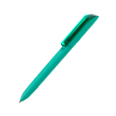 Ручка шариковая FLOW PURE c покрытием soft touch и прозрачным клипом — 29418/02_1, изображение 1