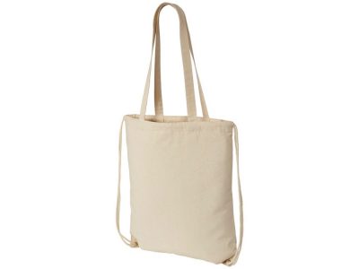 Рюкзак со шнурком Eliza из хлопчатобумажной ткани плотностью 240 г/м², натуральный — 12027600_2, изображение 1