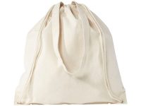 Рюкзак со шнурком Eliza из хлопчатобумажной ткани плотностью 240 г/м², натуральный — 12027600_2, изображение 5