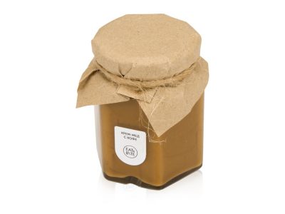Крем-мёд с кофе 250 в шестигранной банке, изображение 1