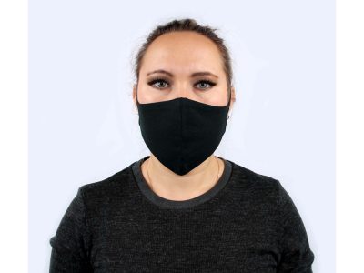Хлопковая защитная маска для лица многоразовая анатомической формы без шва, изображение 3