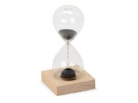 Песочные магнитные часы на деревянной подставке Infinity, изображение 1