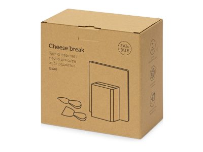 Набор для сыра Cheese Break: 2  ножа керамических на  деревянной подставке, керамическая доска, изображение 14
