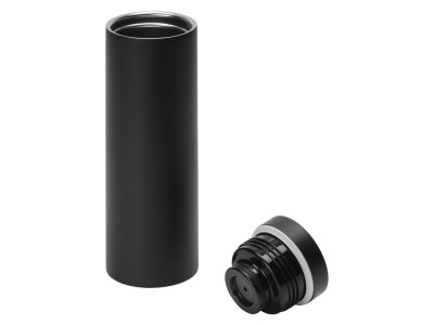 Вакуумная термокружка Noble с крышкой 360°,Waterline, черный — 813007_2, изображение 2