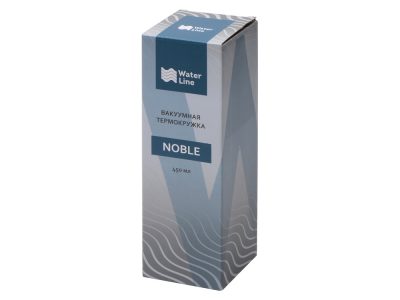 Вакуумная термокружка Noble с крышкой 360°,Waterline, черный — 813007_2, изображение 8