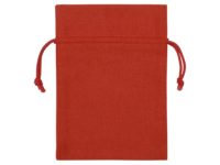 Платок бордовый 520*520 мм в подарочном мешке, изображение 4