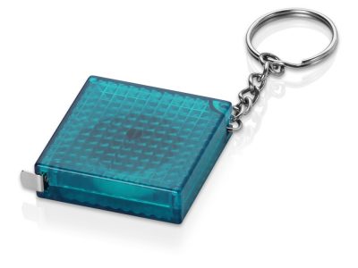 Брелок-рулетка из светоотражающего материала, 1 м., синий/серебристый, изображение 1