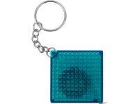 Брелок-рулетка из светоотражающего материала, 1 м., синий/серебристый, изображение 3