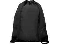 Рюкзак со шнурком Oriole с двойным кармашком, черный — 12048600_2, изображение 3