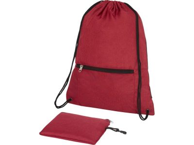Складной рюкзак со шнурком Hoss, heather dark red — 12050102_2, изображение 1