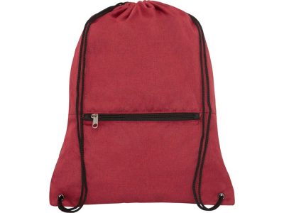 Складной рюкзак со шнурком Hoss, heather dark red — 12050102_2, изображение 3