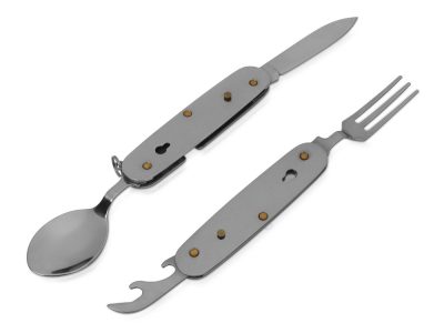 Приборы Camper 4 в 1 в чехле: вилка, ложка, нож, открывалка, изображение 8